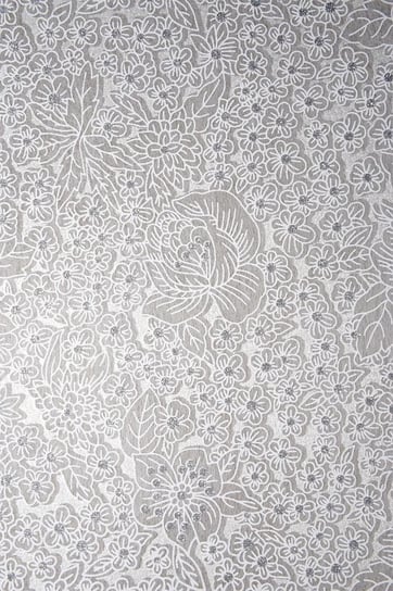 Papier dekoracyjny, flizelina biała - kwiatki z dżetami 19x29 cm, 5 arkuszy Orient Paper