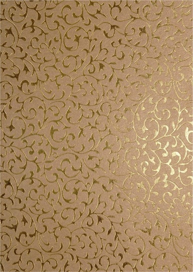 Papier dekoracyjny, metalizowany złoty - złota koronka, 56x76 cm Orient Paper