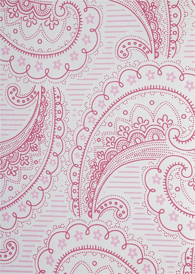 Papier dekoracyjny, Orient Paper, wzór arabeska różowy, 18x25 cm, 5 arkuszy Orient Paper
