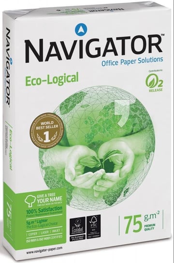 Papier do drukarki, Premium Navigator Eco-Logical, A4, 500 arkuszy Igepa