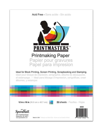 Papier do Linorytu 50ark30,5X45 Speedball Print masters Inna marka
