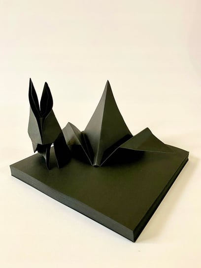 Papier do origami 100 kartek CZARNY 15x15 cm Inna marka