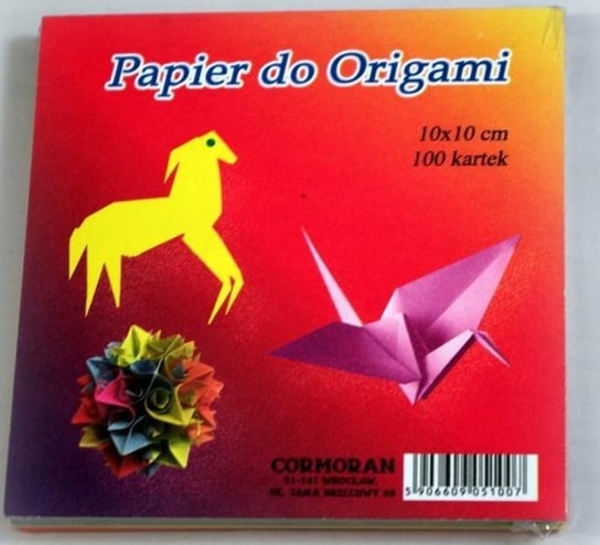 Papier do origami, 10x10 cm Cormoran