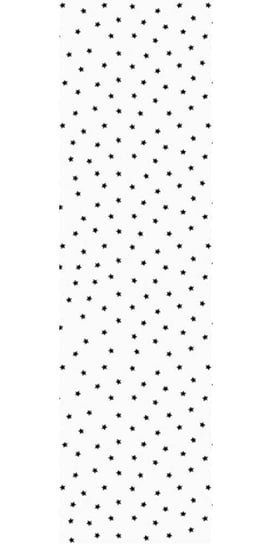 Papier do pakowania - Biały - Czarne Gwiazdki - 68,5 x 100 cm PartyDeco