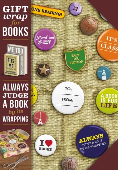 Papier do pakowania książki Book badges IF