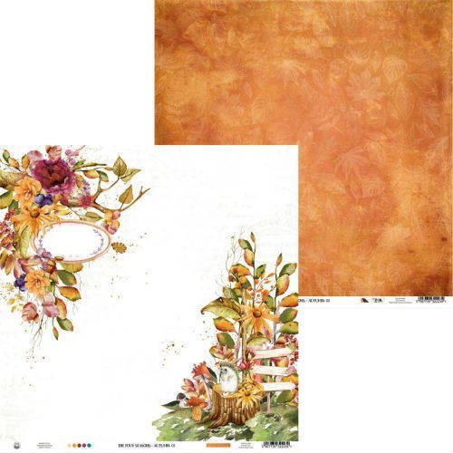 Papier do scrapbookingu, 30x30 cm, The Four Seasons AUTUMN - 03 Piątek Trzynastego - P13