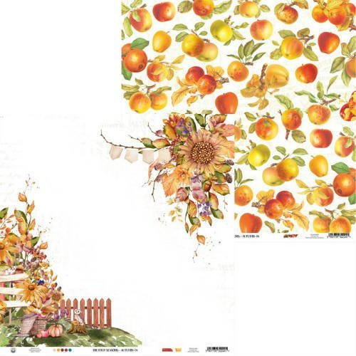 Papier do scrapbookingu, 30x30 cm, The Four Seasons AUTUMN - 04 Piątek Trzynastego - P13