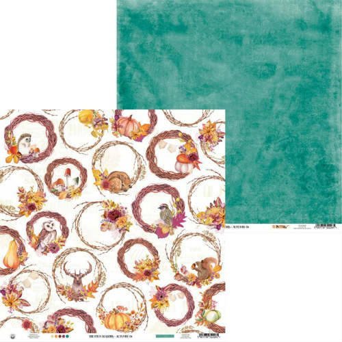 Papier do scrapbookingu, 30x30 cm, The Four Seasons AUTUMN - 06 Piątek Trzynastego - P13