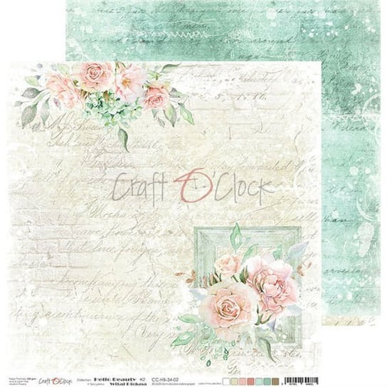 Papier do scrapbookingu, Hello Beauty 02, 30x30 cm Craft O'Clock