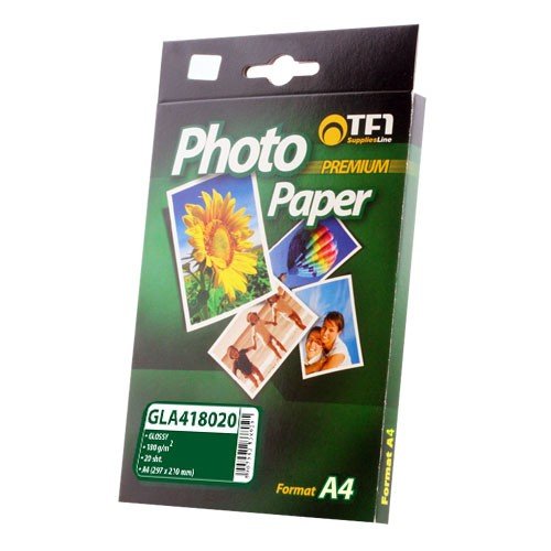 Papier foto TELFORCEONE Glossy GLA418020, A4, 180 g/m², 20 arkuszy TelForceOne