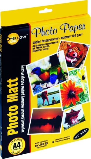 Papier Foto Yellow One A4 140 G/M2 Matowy Yellow One