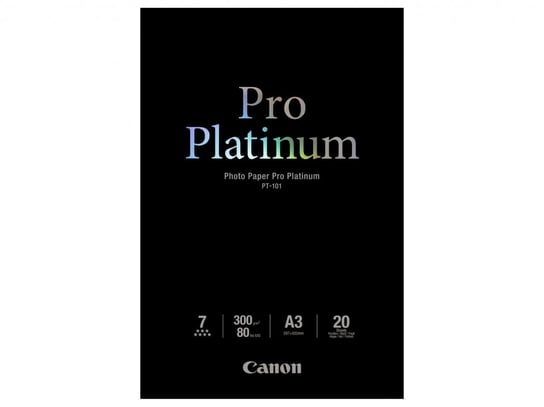 Papier fotograficzny CANON PT-101 Pro Platinum, 300 g/m2, 10x15, 20 szt Canon