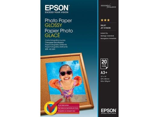 Papier fotograficzny EPSON  A3+, połysk, 20 arkuszy Epson