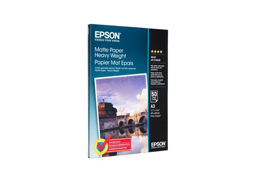 Papier fotograficzny EPSON Heavy Weight, DIN A3, 167g/m² mat 50 arkuszy Epson