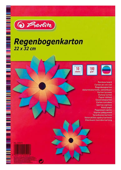 Papier kolorowy, 10 arkuszy, 22x32 cm Herlitz