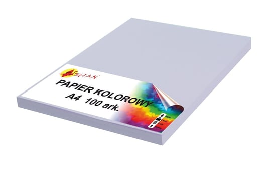 Papier kolorowy A4 80g fioletowy pastel 100 arkuszy Shan