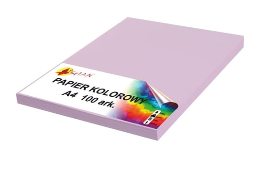 Papier kolorowy A4 80g fioletowy pastelowy2 100 arkuszy Shan