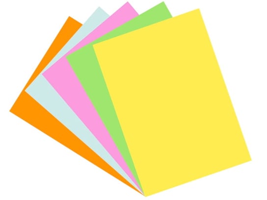 Papier kolorowy MIX A4 100 arkuszy 80 g/m2 KONFEX