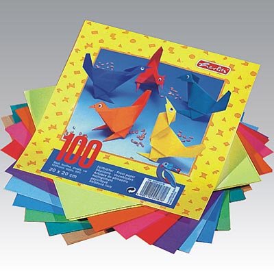 Papier Kolorowy Origami 20cmx20cm 100 Arkuszy 10 Kolorów Herlitz