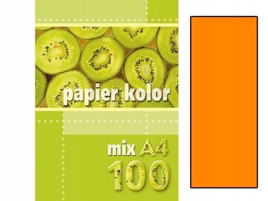 Papier Ksero A4 80G 100Szt Fluo Pomarańczowy Kreska Kreska