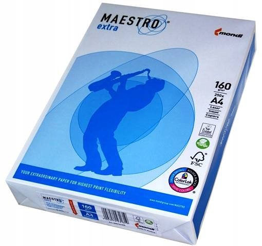 Papier Ksero A4 Maestro Ext 160G 250Ark Mondi Igepa Inna marka