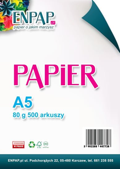 Papier ksero, A5, biały ENPAP