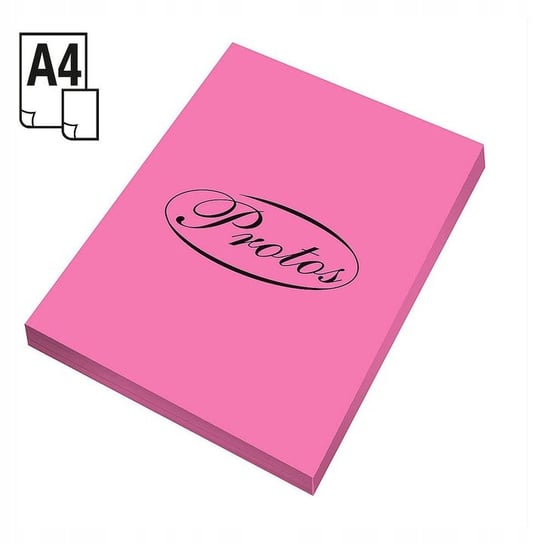 Papier ksero do drukarek różowy A4 80g 100 ark PROTOS