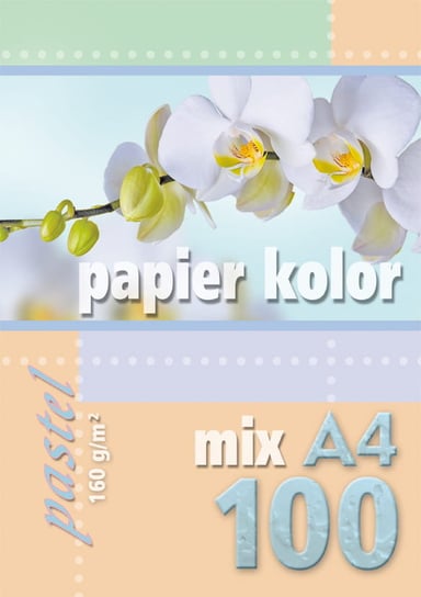 Papier Ksero Kolor A4/100 160G Pastel Mix Kreska Kreska