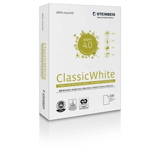 Papier Ksero Steinbeis Classic White A4 80G  500 Arkuszy Inna marka