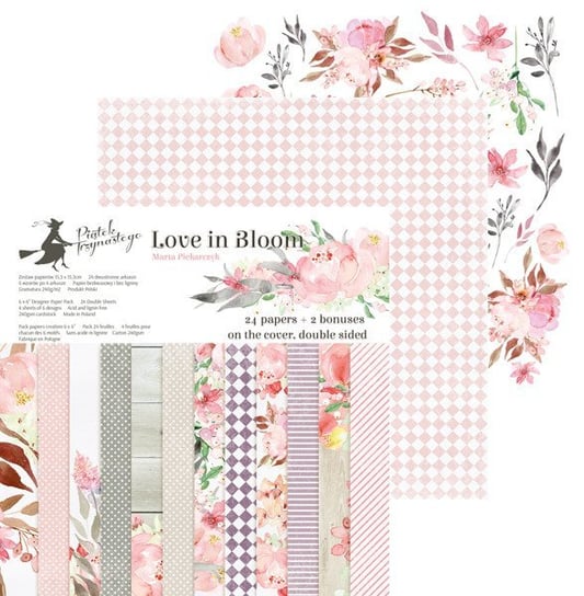 Papier Love in Bloom 15,3x15,3 cm - zestaw Piątek Trzynastego - P13