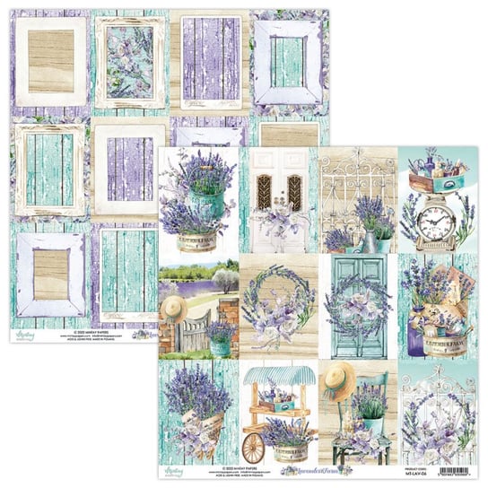 Papier Mintay Papers - LAVENDER FARM 06 30x30 Mintay Papers