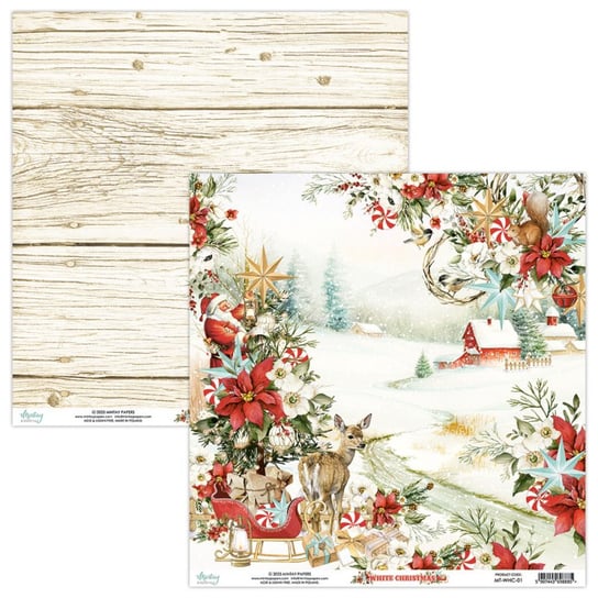 Papier Mintay Papers - WHITE CHRISTMAS 01 30x30 Mintay Papers