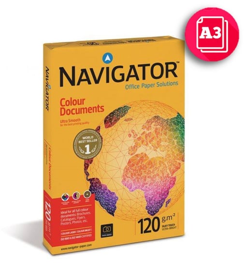 Papier Navigator Documents A3 120 G/M2 Navigator