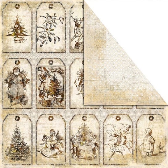 Papier Old-Fashioned Christmas 30,5x30,5 cm CRACKER UHK Gallery