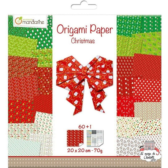 Papier Origami 20X20 Cm Christmas 2 60 Arkuszy Avenue Mandarine