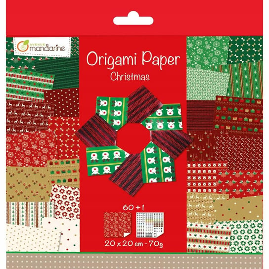 Papier Origami 20X20 Cm Christmas 60 Arkuszy Avenue Mandarine
