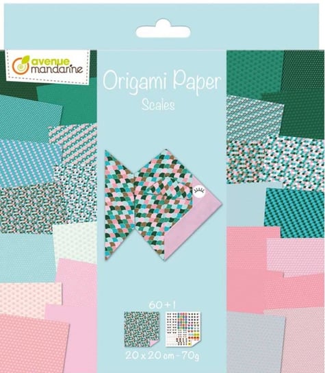 Papier Origami 20X20 Cm Scales 60 Arkuszy Avenue Mandarine