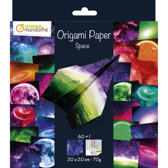 Papier Origami Kosmos 20x20cm, 70g Inna marka