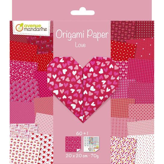 Papier Origami Miłość 20x20cm, 70g Inna marka