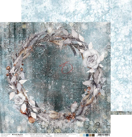 Papier ozdobny 30x30 cm Snowy Winterland - 06 Craft O'Clock