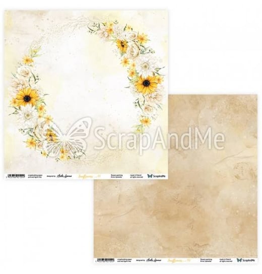 Papier Ozdobny 30X30 Cm Sunflowers 01/02 ScrapAndMe