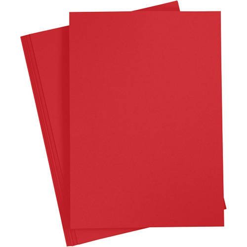 Papier ozdobny, A4, czerwony, 20 sztuk Creativ