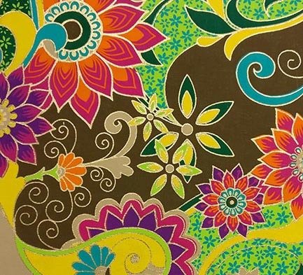 Papier ozdobny DECO Collection Handmade 20x29cm 10 ark Happy Color India - Kwiaty N01 Happy Color