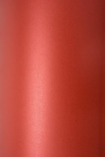Papier ozdobny gładki perłowy A4 czerwony Sirio Pearl Red Fever 125g 10 ark. - na dekoracje walentynkowe świąteczne kartki Sirio Pearl