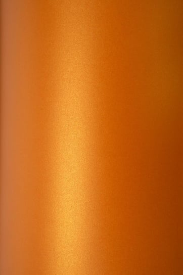 Papier ozdobny gładki perłowy A4 pomarańczowy Sirio Pearl Orange Glow 300g 10 ark. - na teczki okładki albumy do scrapbookingu Sirio Pearl