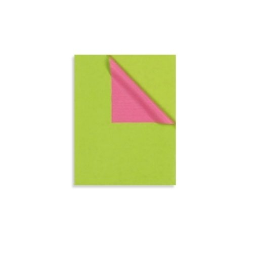 Papier ozdobny kraft, zielono-różowy, 100cmx250m Neopak