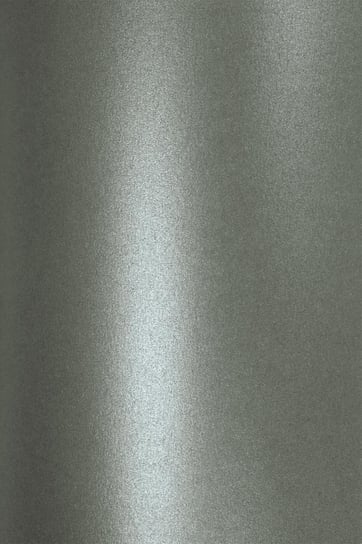 Papier ozdobny, metalizowany, Aster Metallic, Grey, ciemny szary, A4, 10 arkuszy Aster Metallic