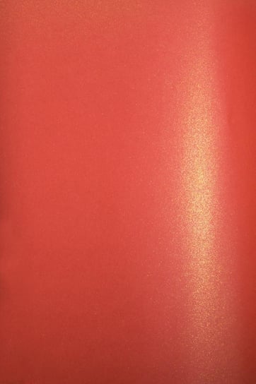 Papier ozdobny, metalizowany, Aster Metallic, Ruby Gold, czerwony, A4, 10 arkuszy Aster Metallic