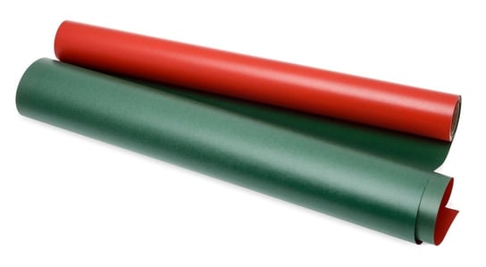 Papier pakowy kraft zielono-czerwony, 70cm-25m, 60g Neopak