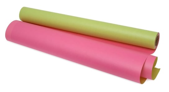 Papier pakowy kraft zielony-różowy, 70cm-25m 60g Neopak